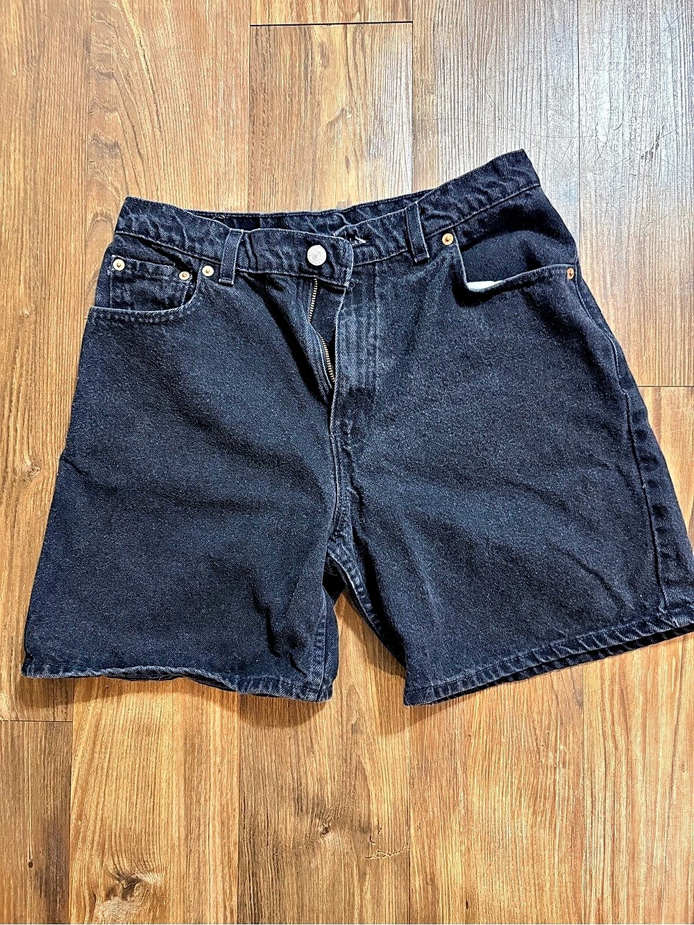 Levi's Black Denim Jean Shorts Size 12